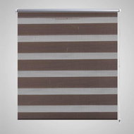Roller blind day and night / Zebra / Twinroll 60x120 cm coffee - Roller Blind