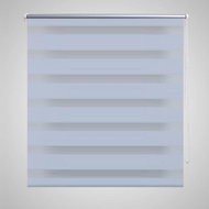 Roller blind day and night / Zebra / Twinroll 90x150 cm white - Roller Blind