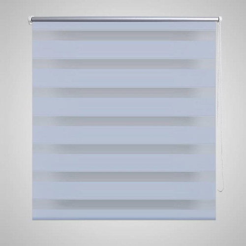Roller blind day and night / Zebra / Twinroll 90x150 cm white - Roller Blind - Main image