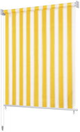 Outdoor roller blind 220x140 cm, yellow and white stripes - Roller Blind