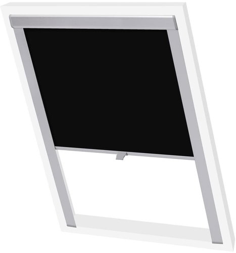 Black black blackout roller blind P06/406 - Roller Blind - Main image