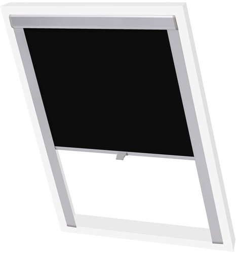 Black black blackout roller blind S08/608 - Roller Blind - Main image