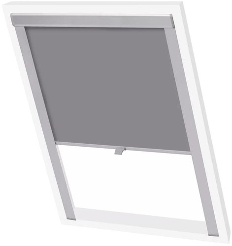 Blackout roller blind grey P08/408 - Roller Blind - Main image