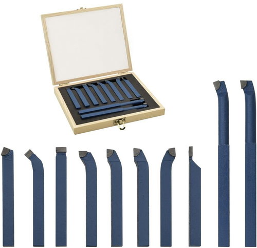 11-piece carbide blades for lathe 16 x 16 mm P30 - Lathe Accessories - Main image