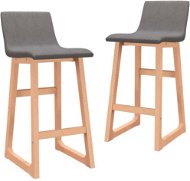 Barové židle 2 ks taupe textil - Barová židle