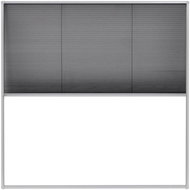 Pleated window insect screen, aluminium, 120x120 cm - Insect Screen