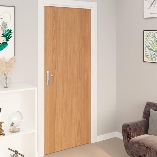Self-adhesive wallpaper for doors 2 pcs Japanese oak 210 x 90 cm PVC - Self-Adhesive Wallpaper - Main image
