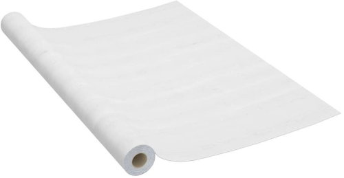 Self-adhesive wallpaper for furniture white wood 500 x 90 cm PVC - Self-Adhesive Wallpaper - Main image