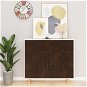 Self-adhesive wallpaper for furniture dark oak 500 x 90 cm PVC - Self-Adhesive Wallpaper