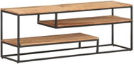 TV stolek 130 x 30 x 45 cm masivní akáciové dřevo - TV stolek
