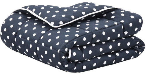 3-piece set of winter bedding textile dark blue 200x200/60x70cm - Bedding Set - Main image