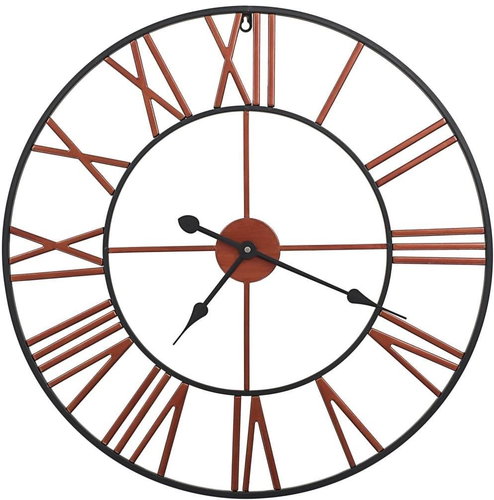 Wall clock metal 58 cm red - Wall Clock - Main image