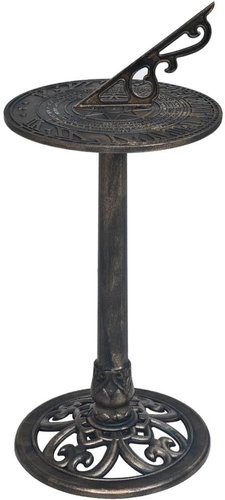 Sundial bronze 35,5 x 82 cm plastic - Wall Clock - Main image