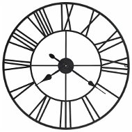 Vintage, nástenné hodiny so strojčekom Quartz, kovové, 80 cm, XXL - Nástenné hodiny