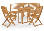 4dílný bistro set masivní akáciové dřevo - Zahradní nábytek