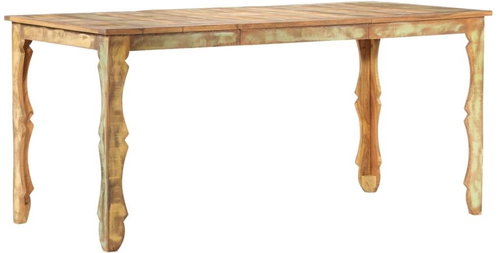 Jídelní stůl 160 x 80 x 76 cm masivní recyklované dřevo - Jídelní stůl - Main image