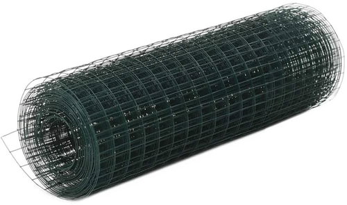Fencing for chicken coop steel PVC layer 10 x 0,5 m green - Breeding Wire Mesh - Main image