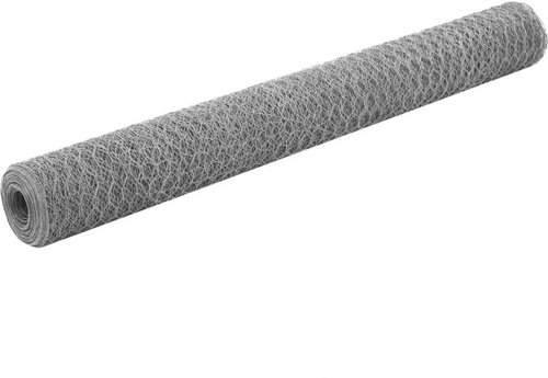 Hen house mesh galvanized steel 25 x 1,2 m silver - Breeding Wire Mesh - Main image