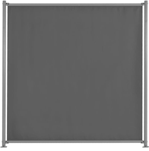 Fence piece with 2 posts anthracite 180 x 180 cm fabric - Fence Panel - Main image