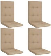 Garden chair pads 4 pcs beige 120 x 50 x 5 cm - Cushion