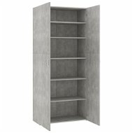 Botník betonově šedý 80 x 35,5 x 180 cm dřevotříska - Botník