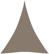 Tieniaca plachta oxfordská látka trojuholníková 5 × 6 × 6 m taupe - Tieniaca plachta