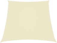 Stínící plachta oxfordská látka lichoběžníková 3/4x3 m krémová - Stínící plachta