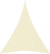 Tieniaca plachta oxfordská látka trojuholníková 5 × 7 × 7 m krémová - Tieniaca plachta