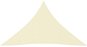 Tieniaca plachta oxfordská látka trojuholníková 4 × 4 × 5,8 m krémová - Tieniaca plachta