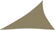 Tieniaca plachta oxfordská látka trojuholníková 4 × 5 × 6,4 m béžová - Tieniaca plachta