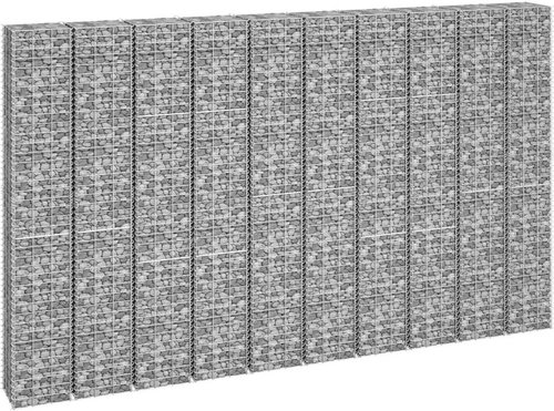 Gabionové vyvýšené záhony 16 ks 30x30x50/100/150/200 cm železo - Vyvýšený záhon - Main image