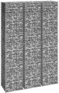 Gabionové vyvýšené záhony 3 ks 30 x 30 x 150 cm železo - Vyvýšený záhon