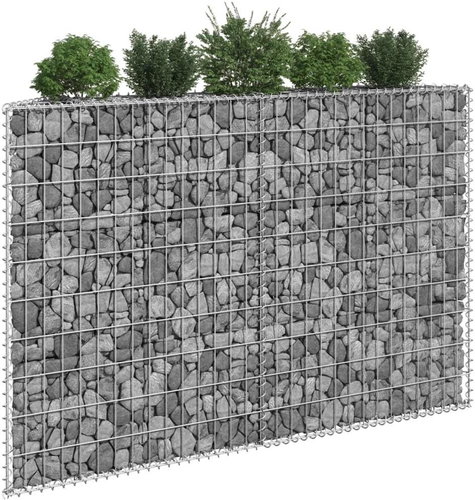 Gabionový vyvýšený záhon trapéz pozinkovaná ocel 150x20x100 cm - Vyvýšený záhon - Main image