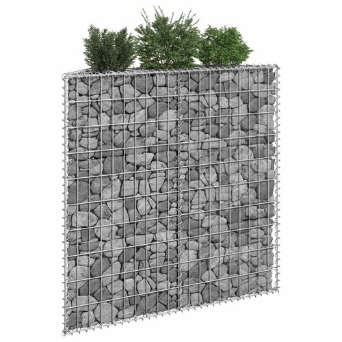 Gabionový vyvýšený záhon trapéz pozinkovaná ocel 100x20x100 cm - Vyvýšený záhon - Main image