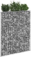 Trapézový gabionový vyvýšený záhon pozinkovaná ocel 80x20x100cm - Vyvýšený záhon