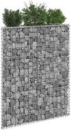 Trapézový gabionový vyvýšený záhon pozinkovaná ocel 80x20x100cm - Vyvýšený záhon