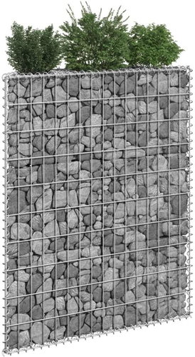 Trapézový gabionový vyvýšený záhon pozinkovaná ocel 80x20x100cm - Vyvýšený záhon - Main image