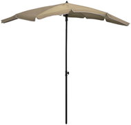 Zahradní slunečník s tyčí 200 x 130 cm taupe - Slunečník