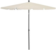 Zahradní slunečník s tyčí 210 x 140 cm pískový - Slunečník