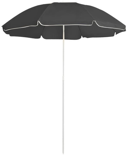 SHUMEE Slunečník zahradní, antracit 180 cm - Slunečník - Main image