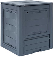 SHUMEE Zahradní kompostér, 60 × 60 × 73 cm, šedý, 260 l - Kompostér