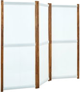 3dílný paraván krémově bílý 210 x 170 cm - Paraván