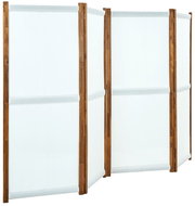 4dílný paraván krémově bílý 280 x 170 cm - Paraván