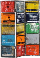 Paraván vícebarevný 45 x 17 x 167 cm železo - Paraván