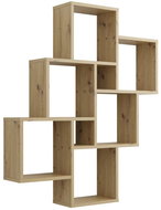 FMD Nástěnná police s 8 přihrádkami dub artisan - Shelf
