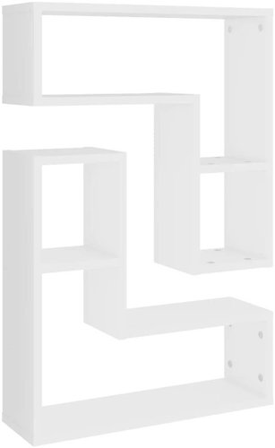Nástěnné police 2 ks bílé 50 x 15 x 50 cm dřevotříska - Shelf - Main image