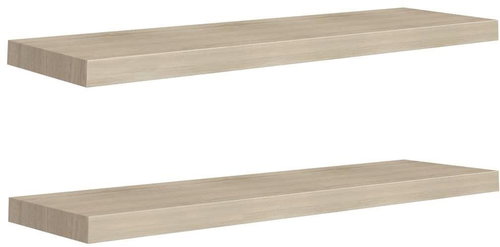 Plovoucí nástěnné police 2 ks dubové 90 x 23,5 x 3,8 cm MDF - Police - Main image