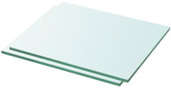 Policové desky 2 ks sklo čiré 30 x 20 cm - Police