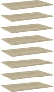 Přídavné police 8 ks dub sonoma 80 x 50 x 1,5 cm dřevotříska - Police
