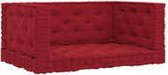 Pallet furniture pads 4 pcs burgundy cotton - Pillow Seat